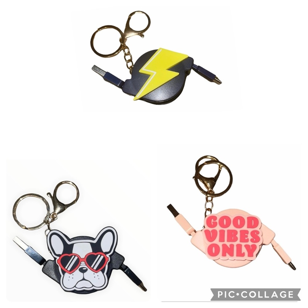 Cool charging cable keychains (type c & android)